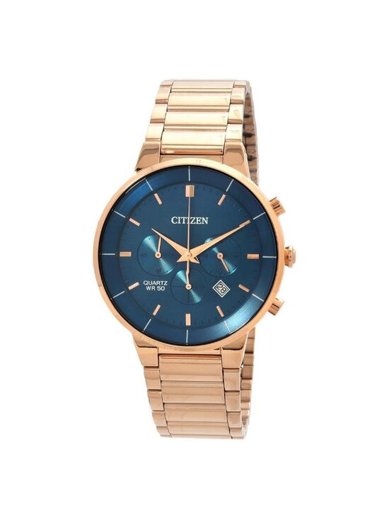 NWT Citizen Chronograph Quartz Blue Dial Men\'s Watch